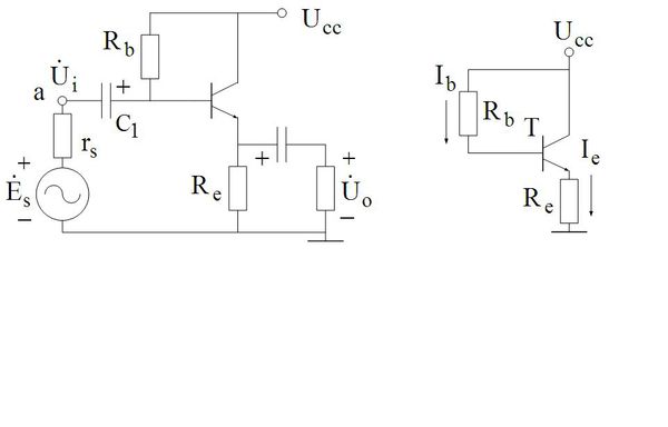 ie将变大,发射极反馈电阻re压降增大,基极偏置电阻rb串联分压自然减小